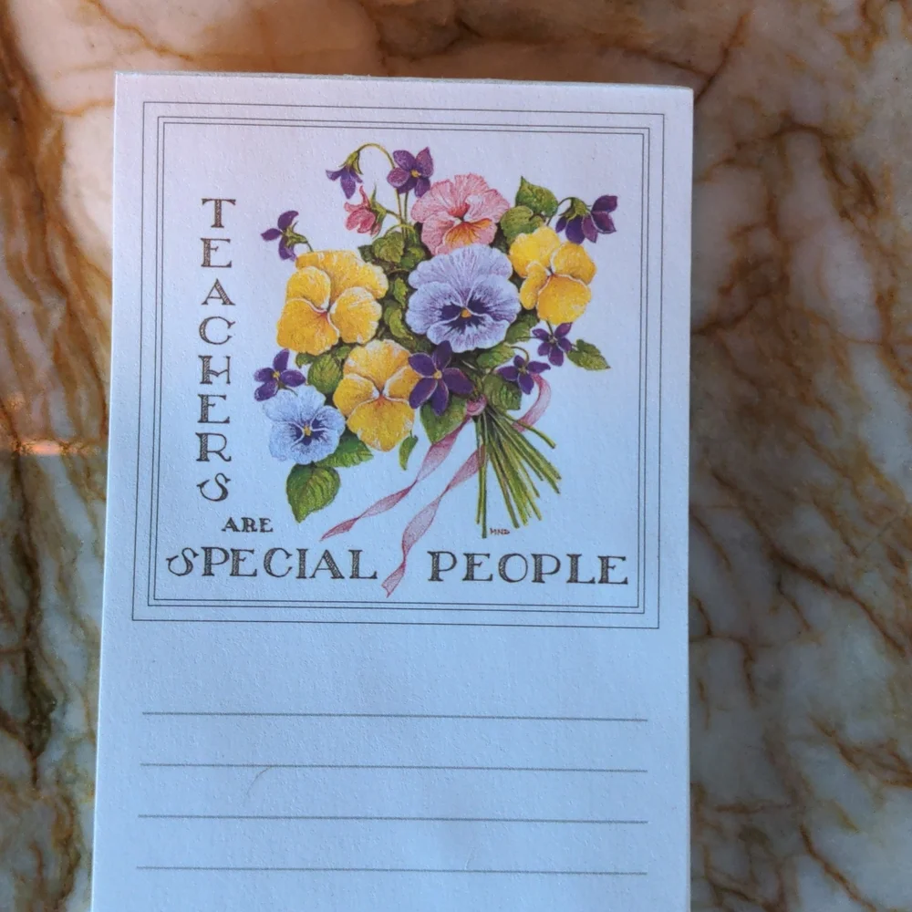 Pad of paper TEACHERS ARE SPECIAL PEOPLE